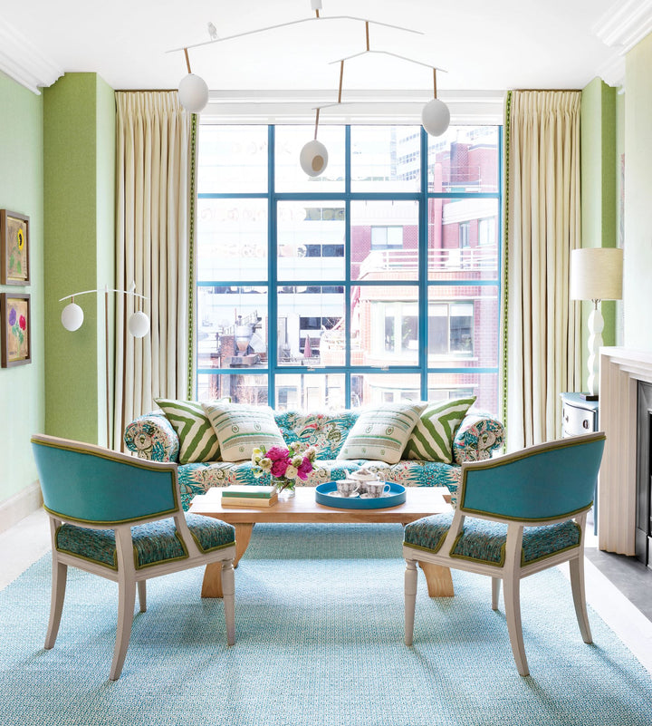 Miss Muffet Teal Handwoven Cotton Rug Rug By Annie Selke