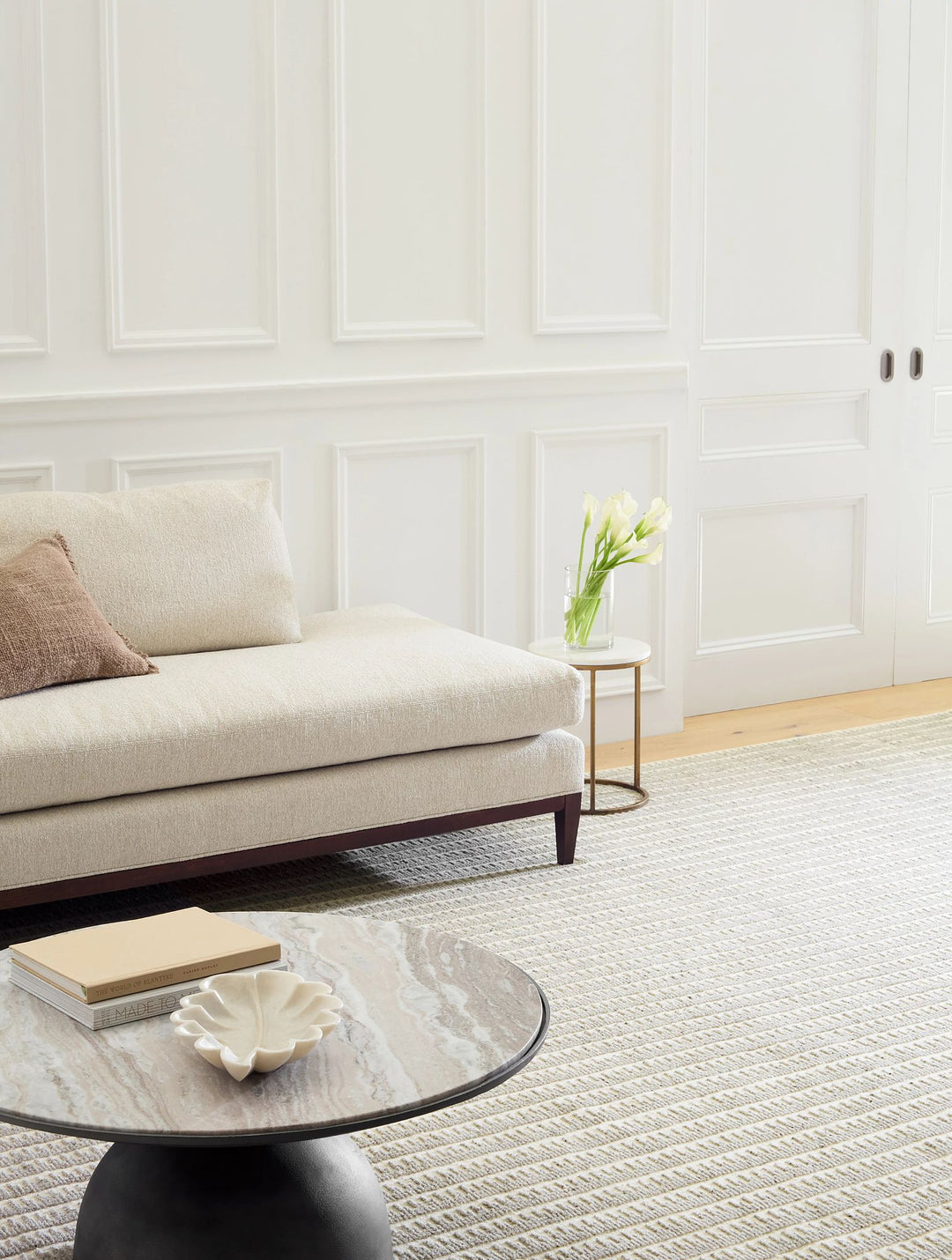 Whitby Grey Hand Knotted Wool Rug Rug By Annie Selke