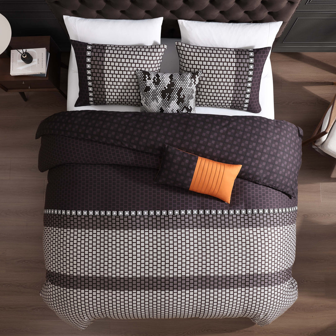 Bebejan Linear Luxe 5 Piece Reversible Comforter Set Comforter Sets By Bebejan®