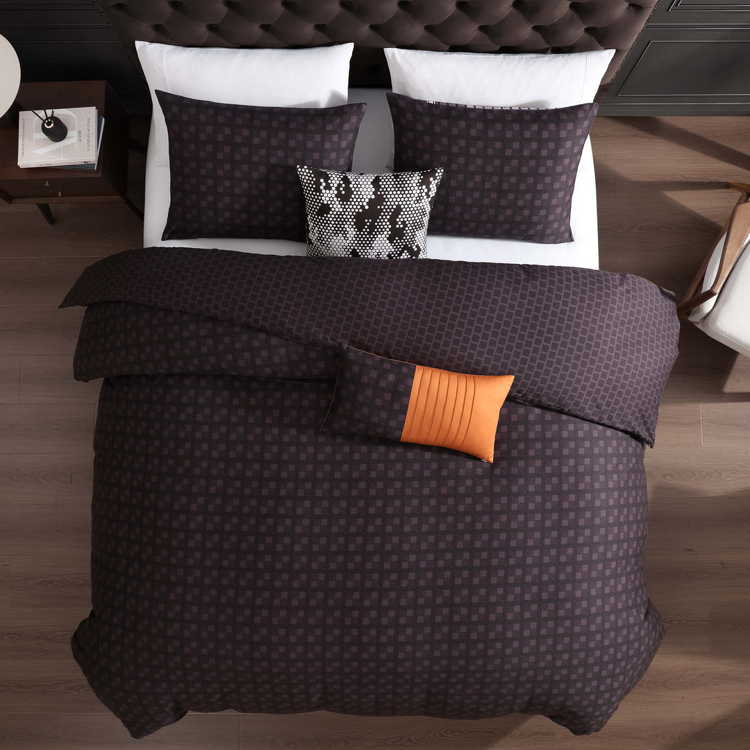 Linear Luxe 5 Piece Reversible Comforter Set Comforter Sets By Latest Bedding