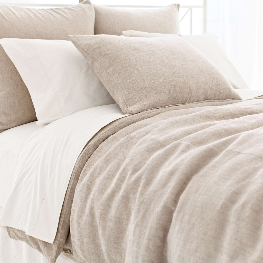 Linen Chenille Natural Duvet Cover Duvet Covers By Annie Selke