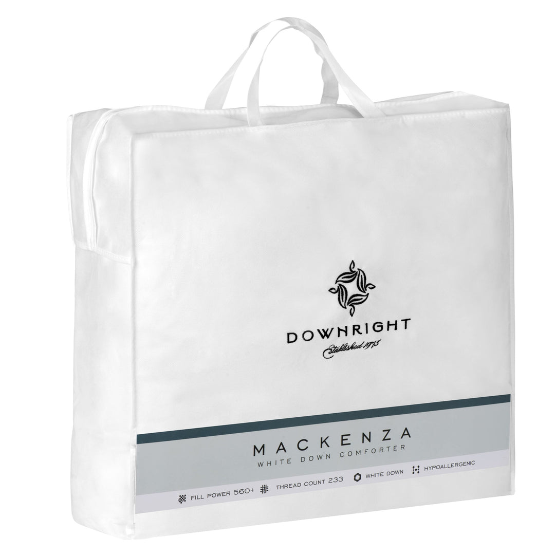 Mackenza 560+ Hypoallergenic White Down Comforter Duvet Insert By Downright