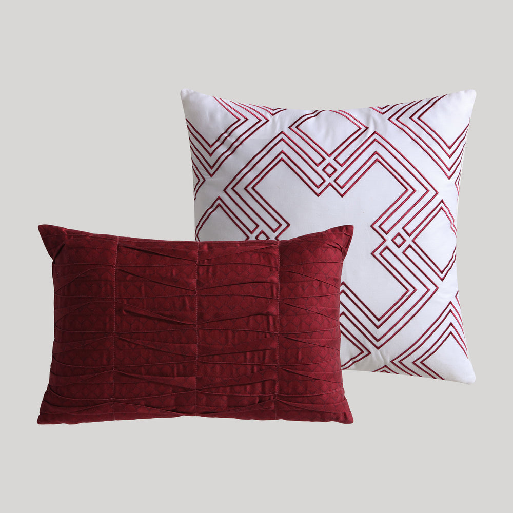 Bebejan Magenta Floral Oblong Decorative Throw Pillow - Final Sale Throw Pillows By US Office - Latest Bedding