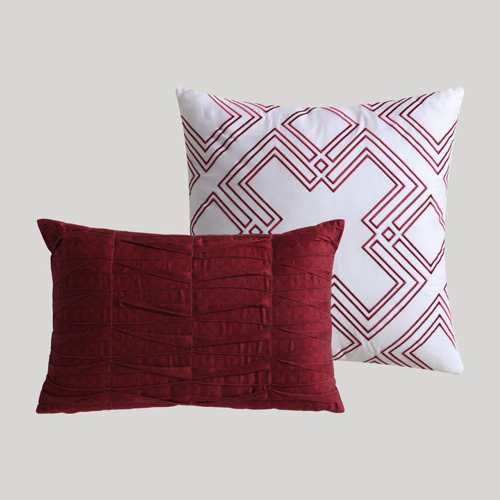 Bebejan Magenta Floral Oblong Decorative Throw Pillow - Final Sale Throw Pillows By US Office - Latest Bedding