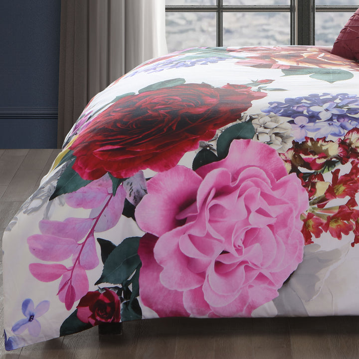 Bebejan Magenta Floral 5 Piece Reversible Comforter Set Comforter Sets By Bebejan®