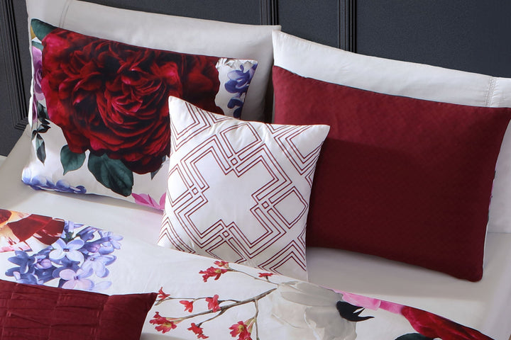 Bebejan Magenta Floral King Sham Set - Final Sale Sham By US Office - Latest Bedding