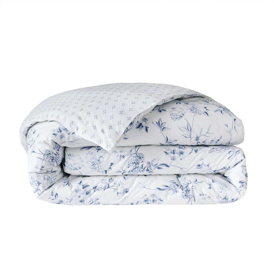 Malacca Blue on White Duvet Cover Duvet Covers By Anne de Solène