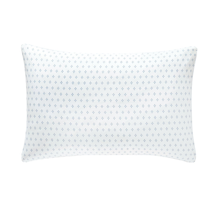 Malacca Blue on White Pillowcase Set Pillowcase By Anne de Solène
