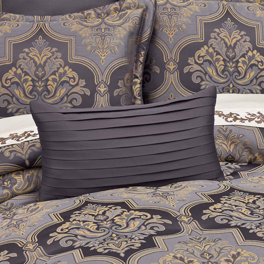 Manchester Lavender Boudoir Decorative Throw Pillow 21" x 11" Throw Pillows By J. Queen New York