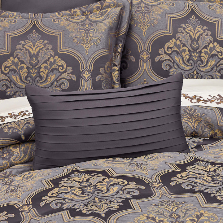 Manchester Lavender Boudoir Decorative Throw Pillow 21" x 11" Throw Pillows By J. Queen New York