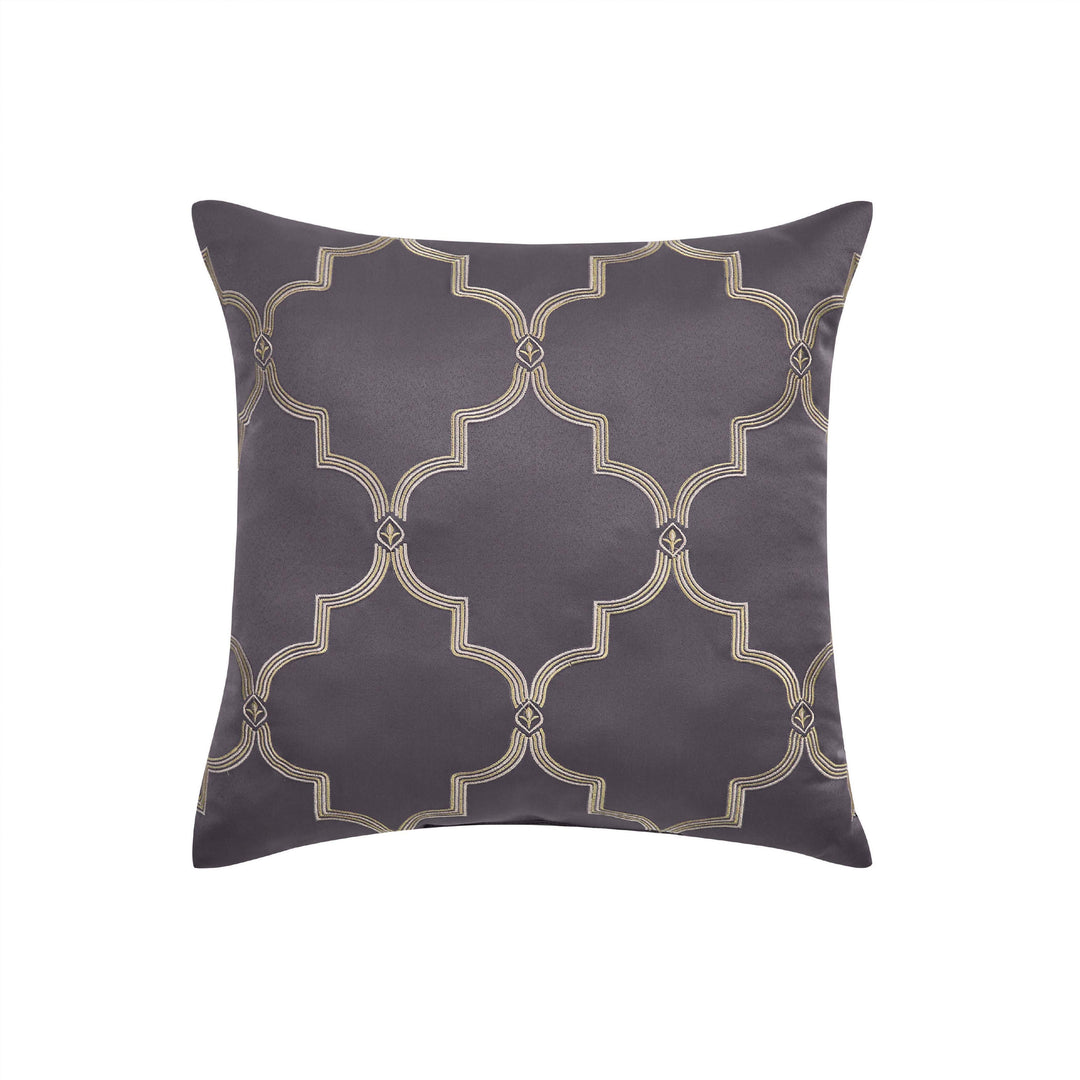 Manchester Lavender Square Decorative Throw Pillow 18" x 18" Throw Pillows By J. Queen New York