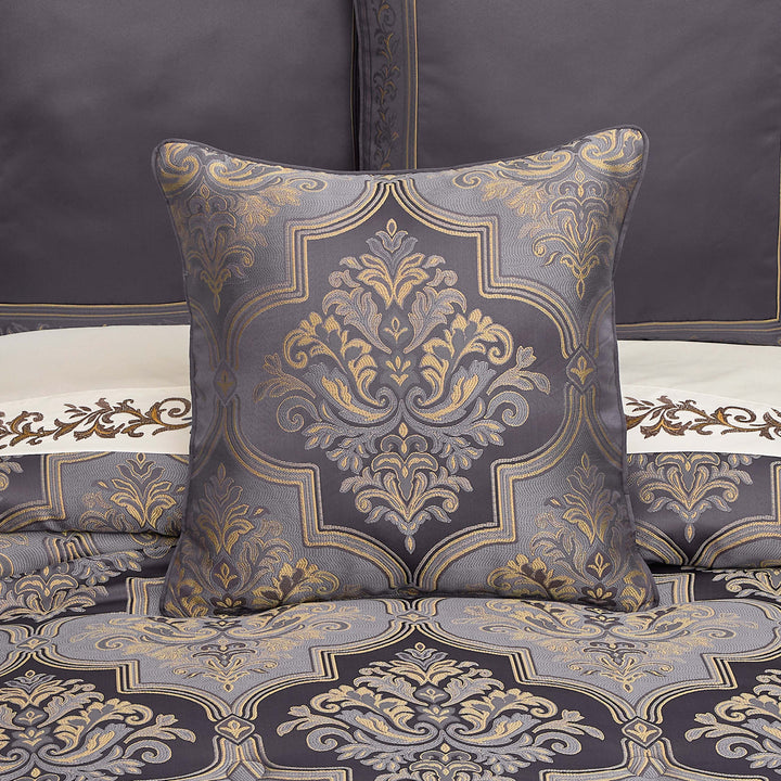 Manchester Lavender Square Decorative Throw Pillow 20" x 20" Throw Pillows By J. Queen New York