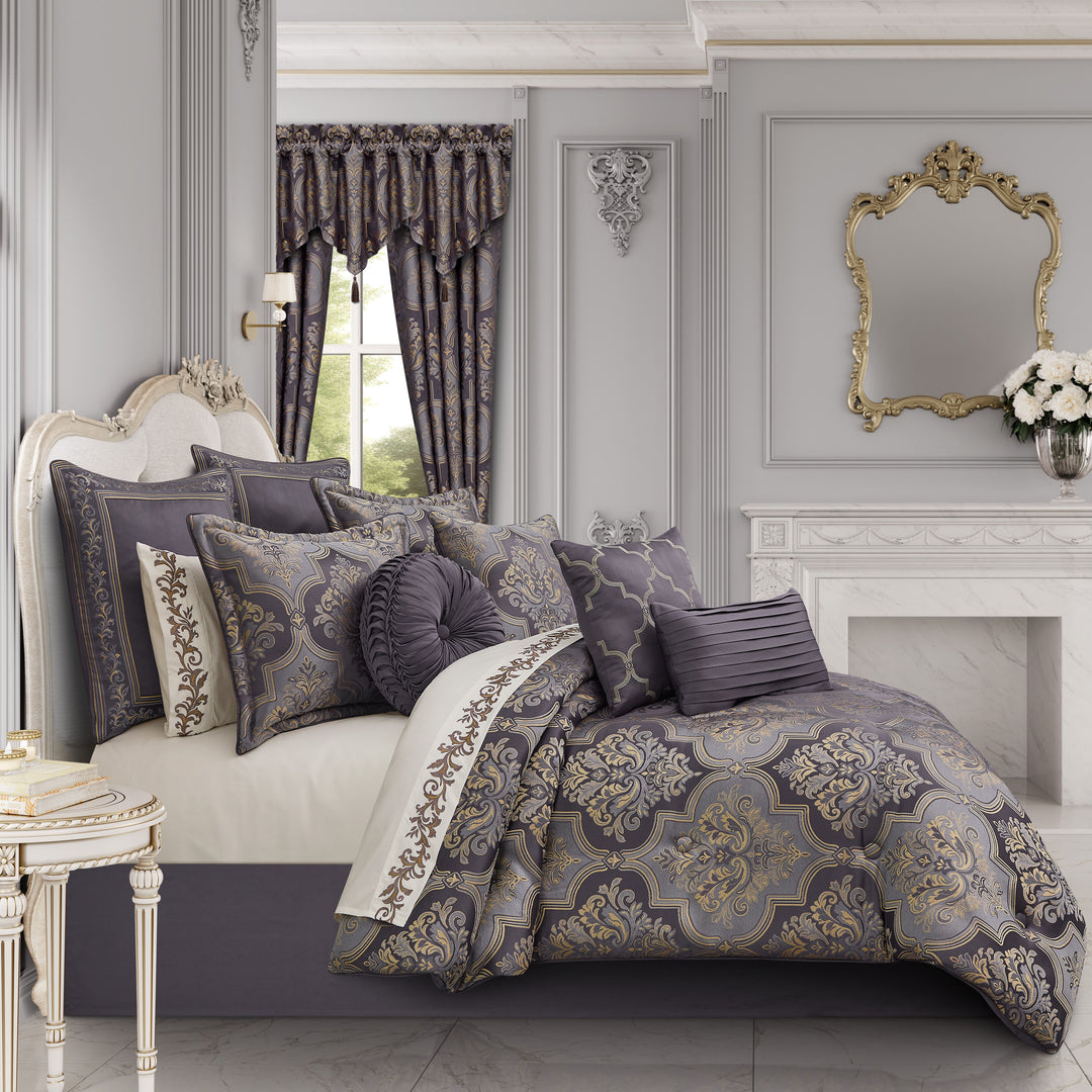 Manchester Lavender 4 Piece Comforter Set Comforter Sets By J. Queen New York