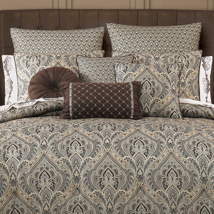 Maren Chocolate 3 Piece Comforter Set Comforter Sets By J. Queen New York