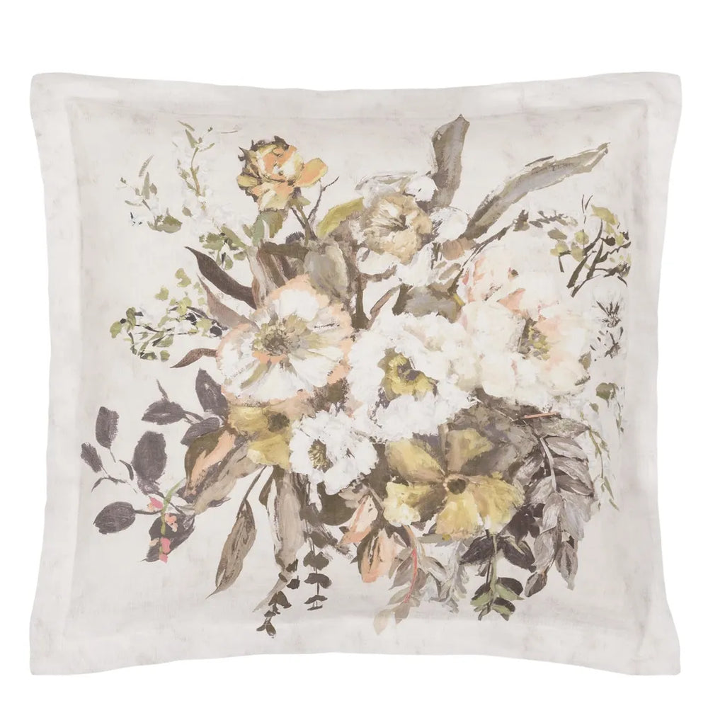 Margaretta Sepia Pillow Sham Euro Sham By Designers Guild