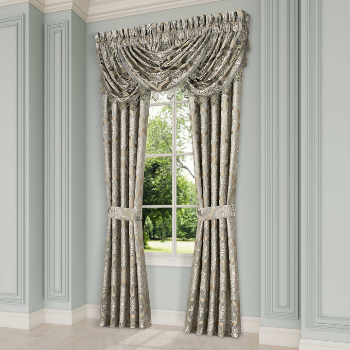 Martina Sage Waterfall Window Valance Window Valances By J. Queen New York