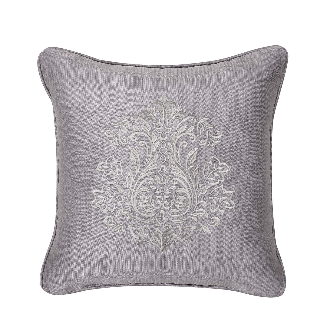 Mary Lavender Square Decorative Throw Pillow 18" x 18" Throw Pillows By J. Queen New York