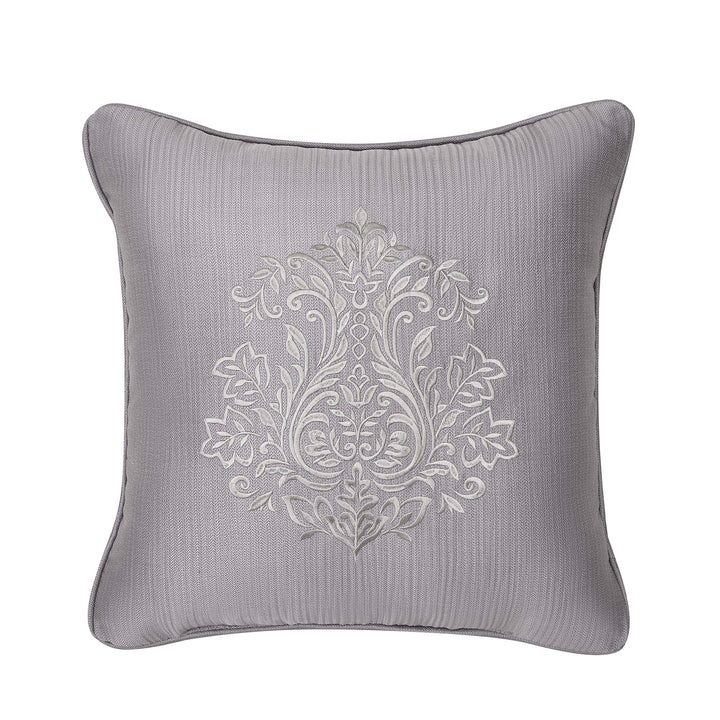 Mary Lavender Square Decorative Throw Pillow 18" x 18" Throw Pillows By J. Queen New York