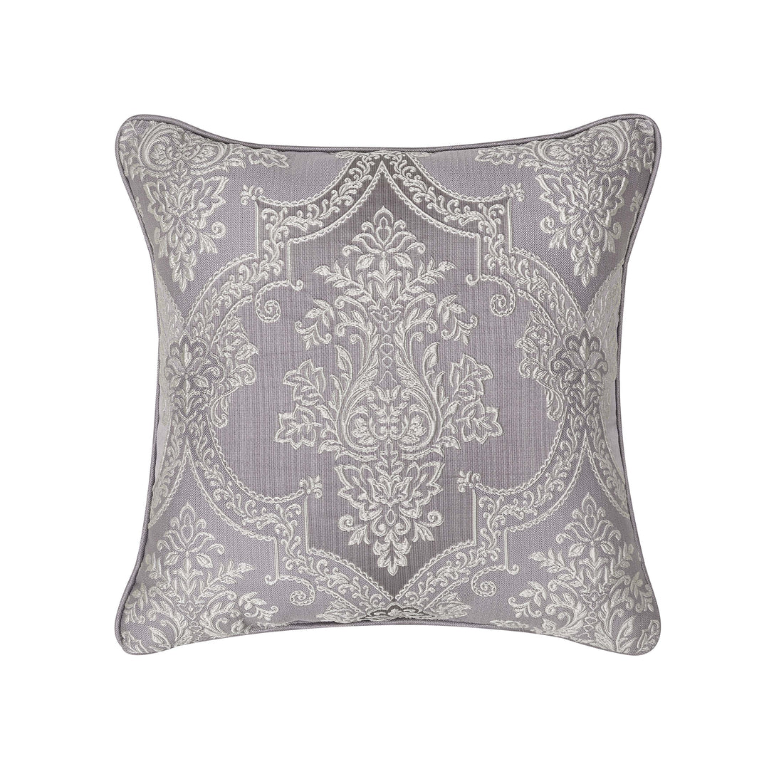 Mary Lavender Square Decorative Throw Pillow 20" x 20" Throw Pillows By J. Queen New York
