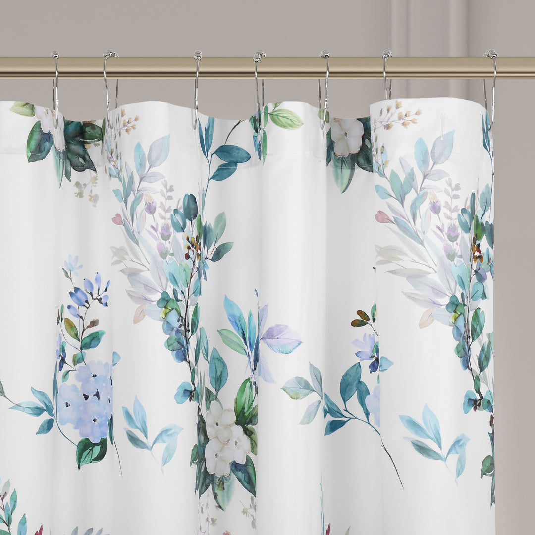 Meadow Teal Shower Curtain
