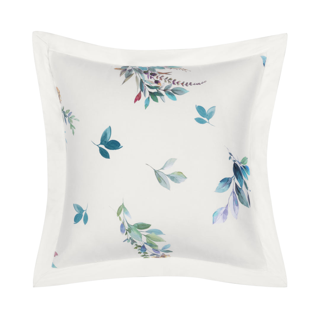 Meadow Teal Square Decorative Throw Pillow 18" x 18" Throw Pillows By J. Queen New York