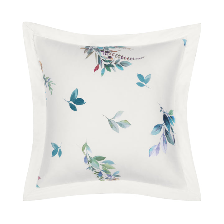 Meadow Teal Square Decorative Throw Pillow 18" x 18" Throw Pillows By J. Queen New York