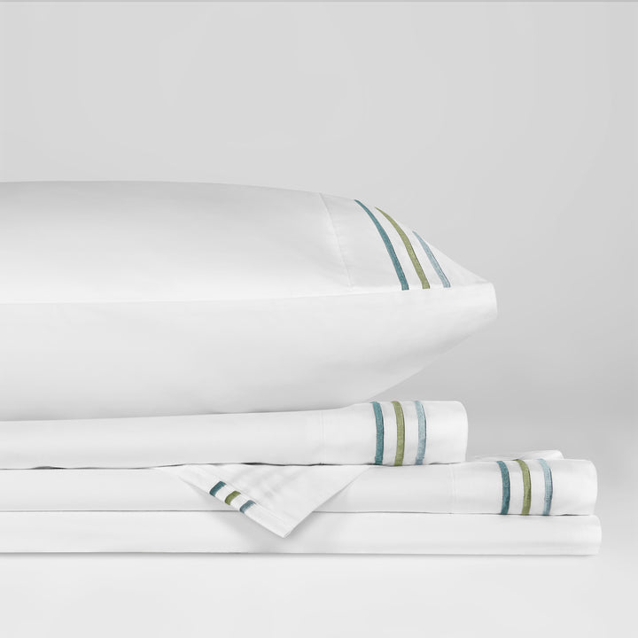 Meadow White 4 Piece Sheet Set