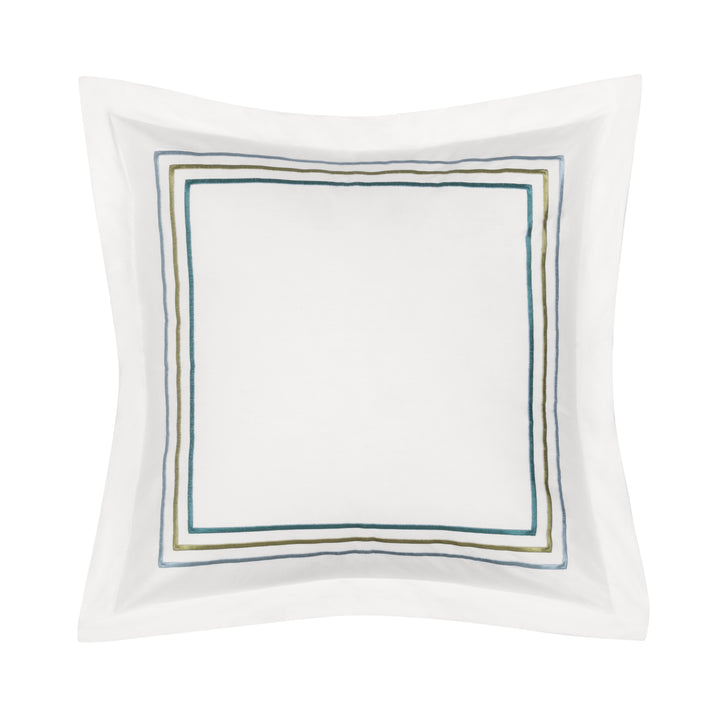 Meadow White Square Decorative Throw Pillow 18" x 18" Throw Pillows By J. Queen New York