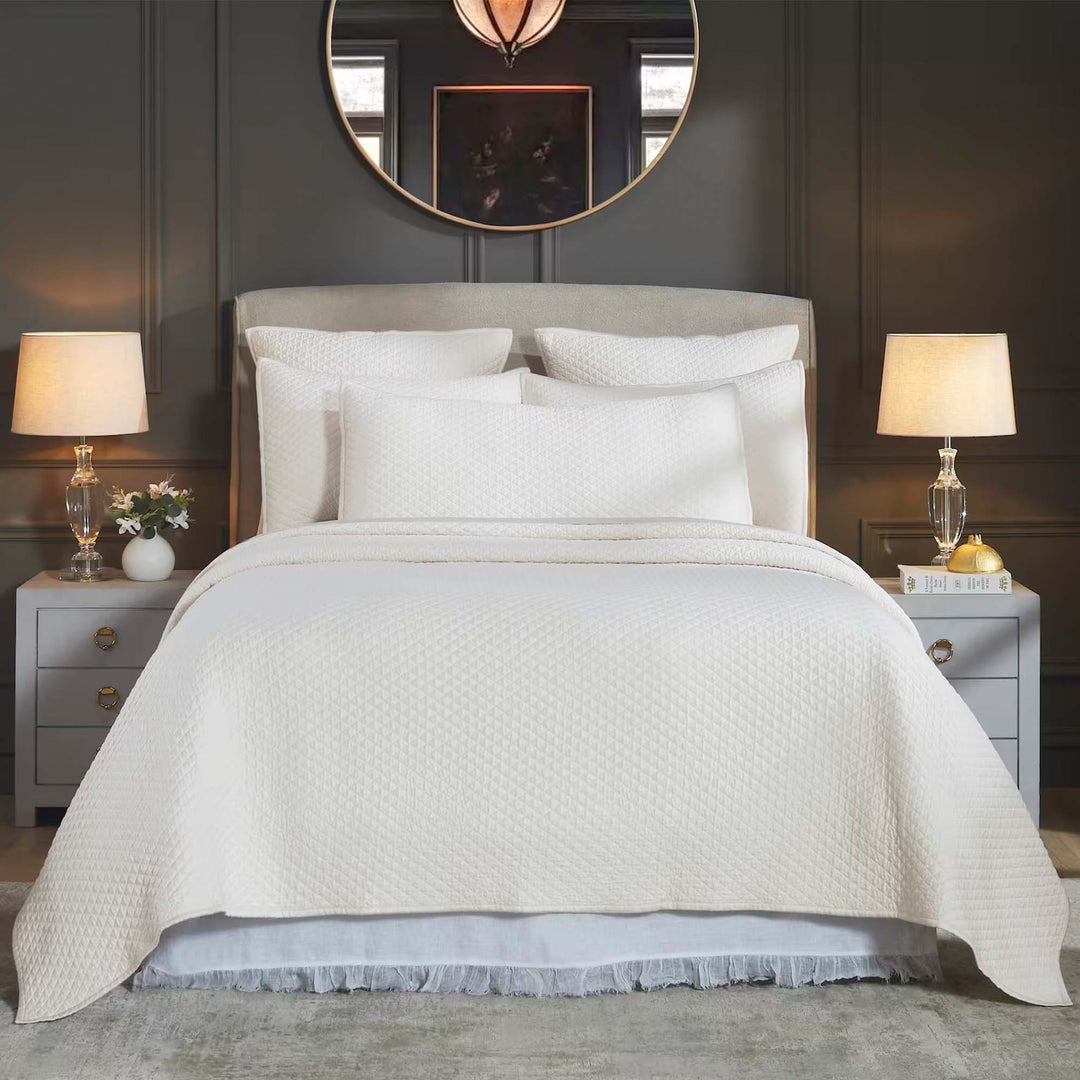 Merida Lyocell Diamond Quilted Coverlet Coverlet By Orchids Lux Home