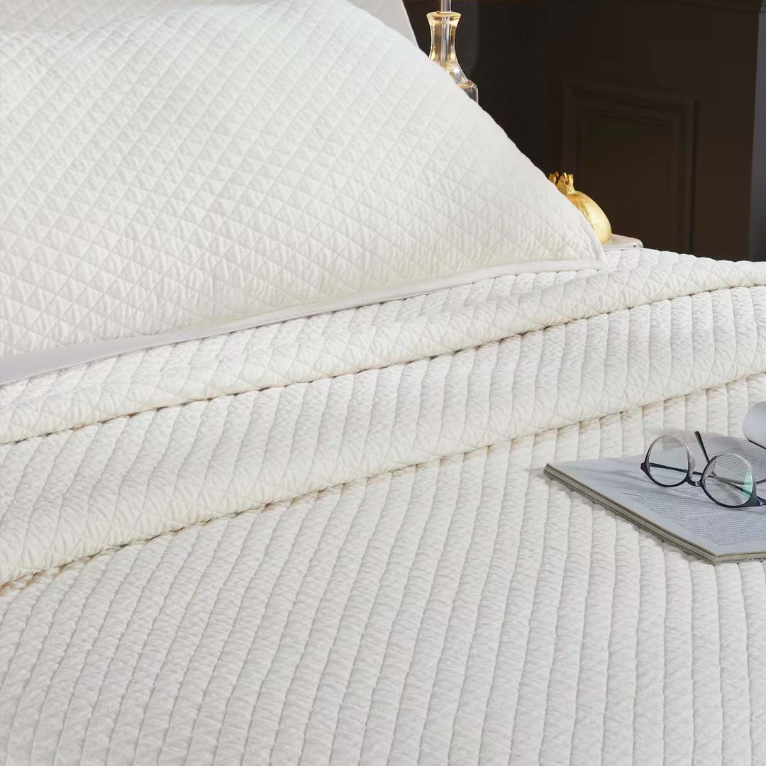 Merida Lyocell Diamond Quilted Coverlet Coverlet By Orchids Lux Home