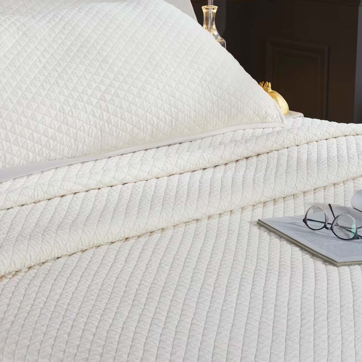 Merida Lyocell Diamond Quilted Coverlet Coverlet By Orchids Lux Home