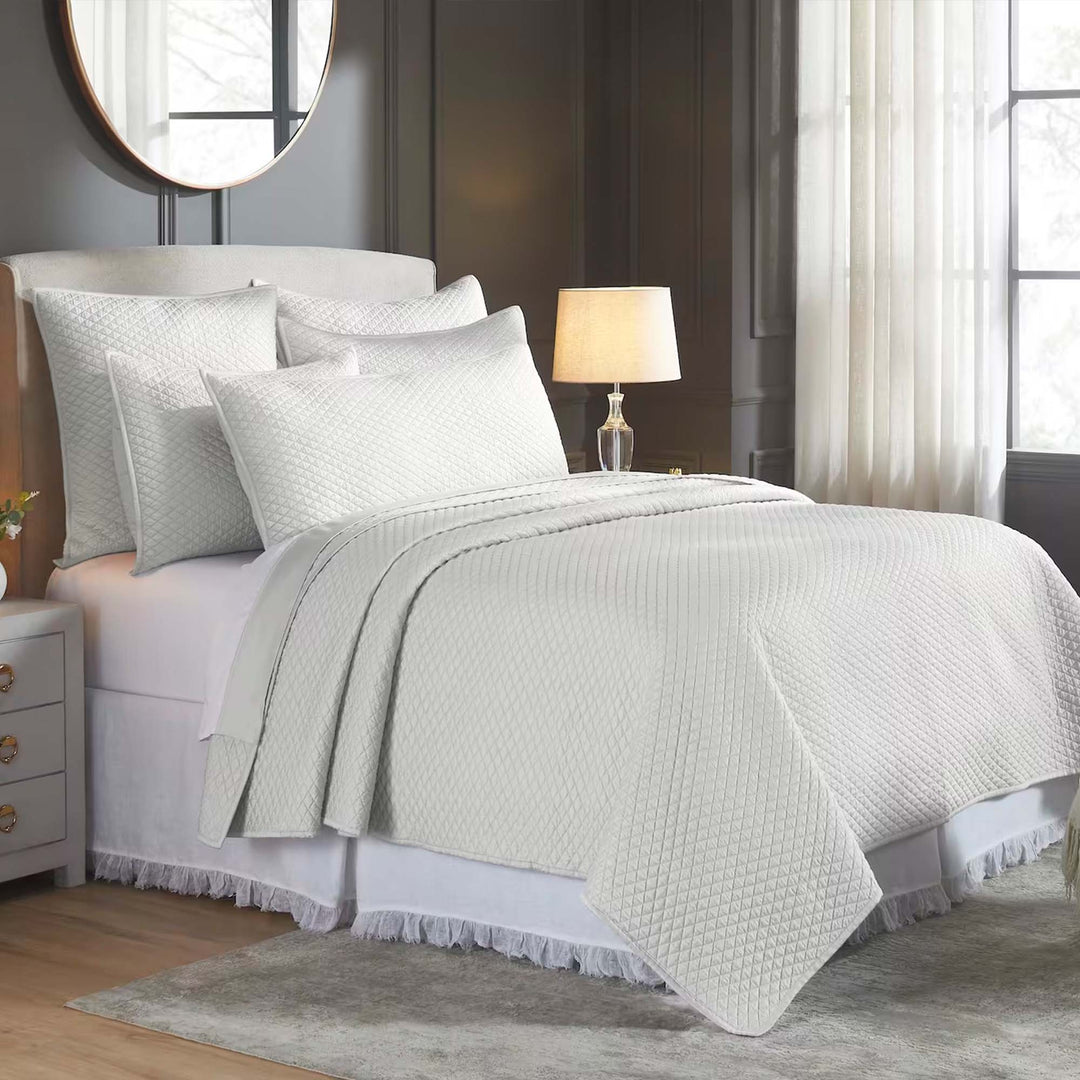 Merida Lyocell Diamond Quilted Coverlet Coverlet By Orchids Lux Home