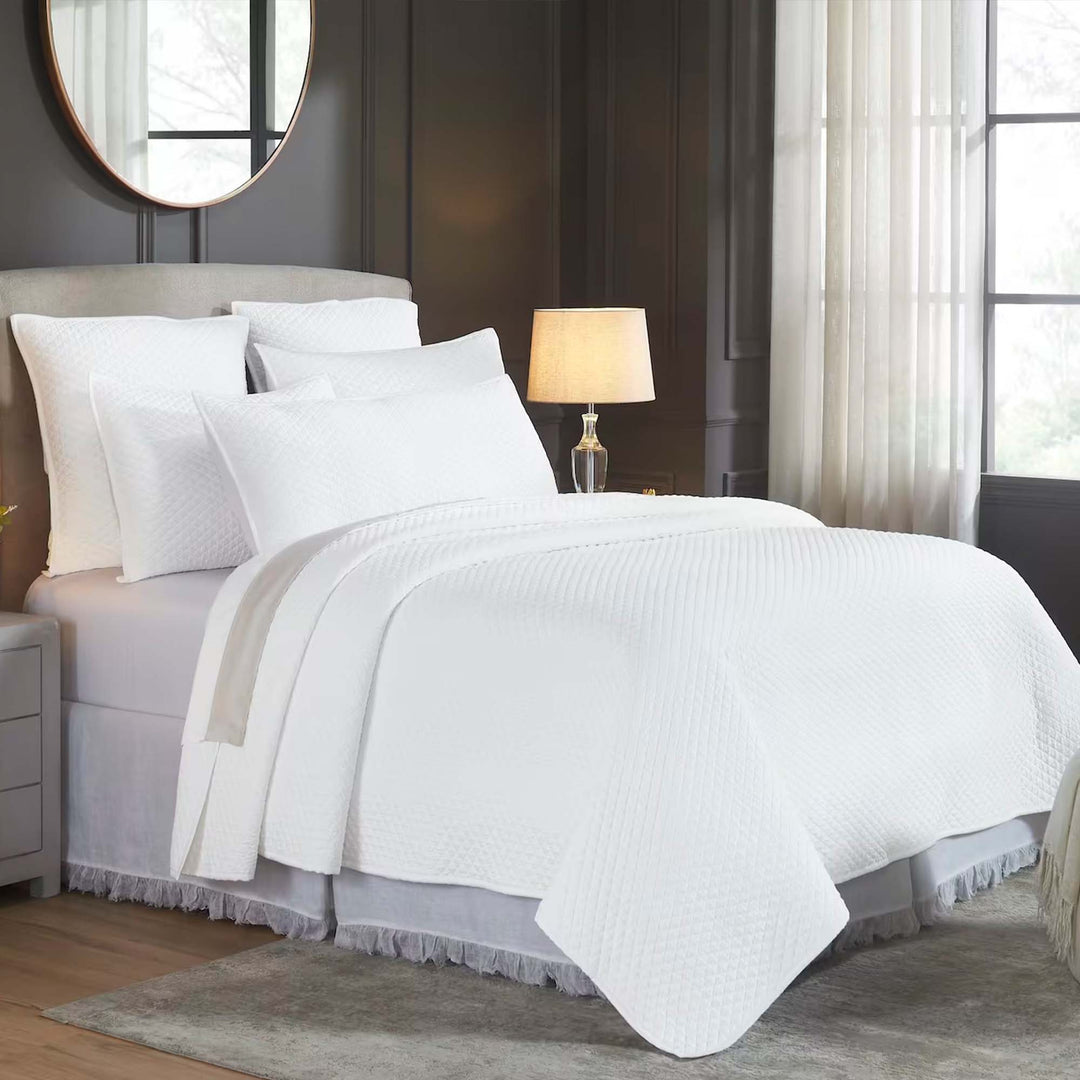 Merida Lyocell Diamond Quilted Coverlet Coverlet By Orchids Lux Home