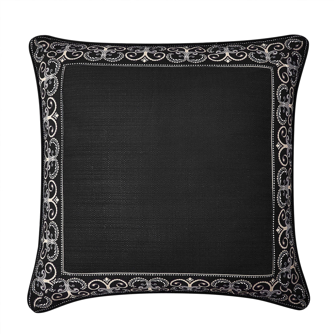 Messina Black Euro Sham Euro Shams By J. Queen New York