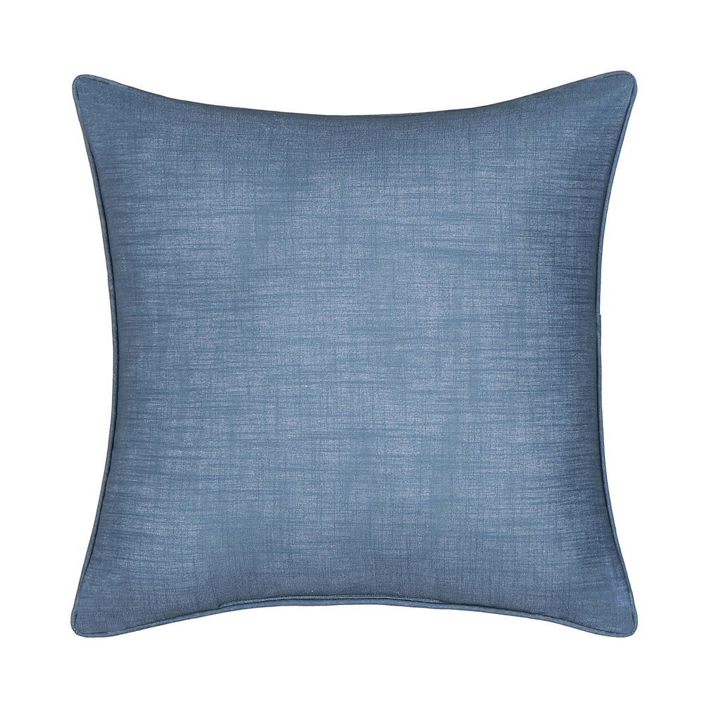 Michaela Prussian Navy Square Decorative Throw Pillow 20" x 20" Throw Pillows By J. Queen New York