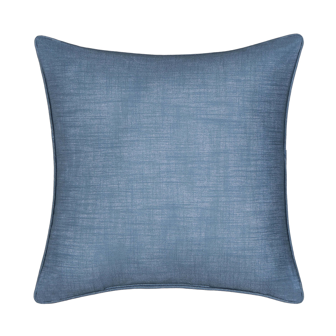 Michaela Prussian Navy Square Decorative Throw Pillow 20" x 20" Throw Pillows By J. Queen New York