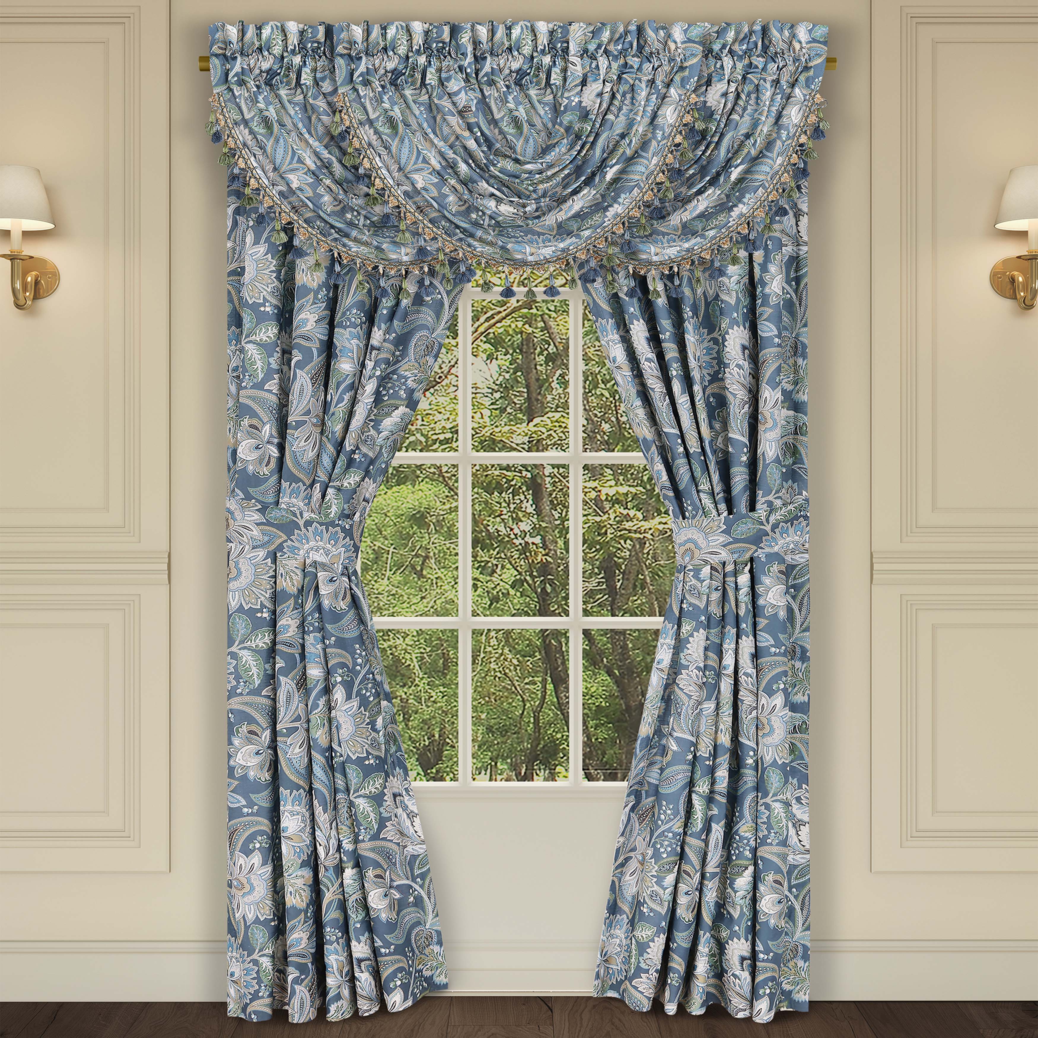 Window Bedding Michaela Prussian Navy Window Panel Pair – Latest Bedding