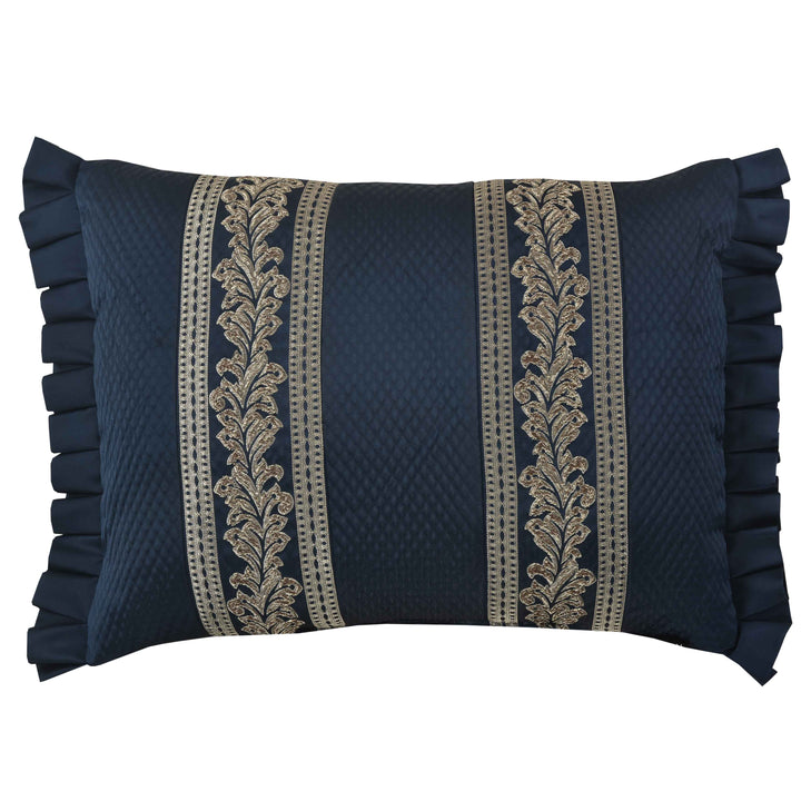 Monte Carlo Navy Boudoir Decorative Throw Pillow 20" x 15" Throw Pillows By J. Queen New York