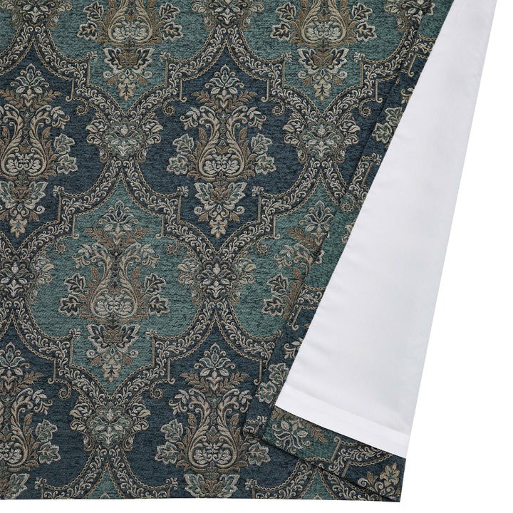 Nancy Teal Window Panel Pair Window Panels By J. Queen New York