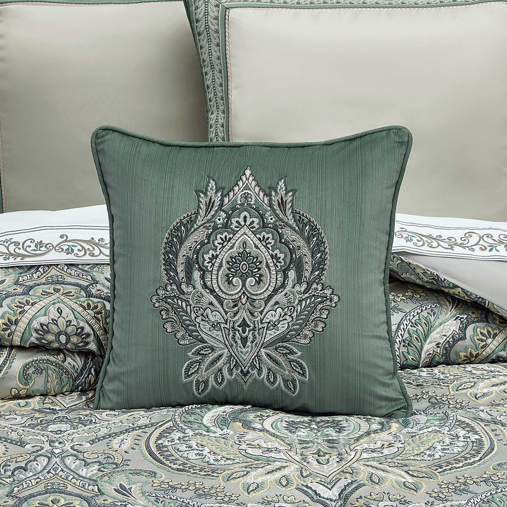 Nico Spa Square Decorative Throw Pillow 18" x 18" Throw Pillows By J. Queen New York