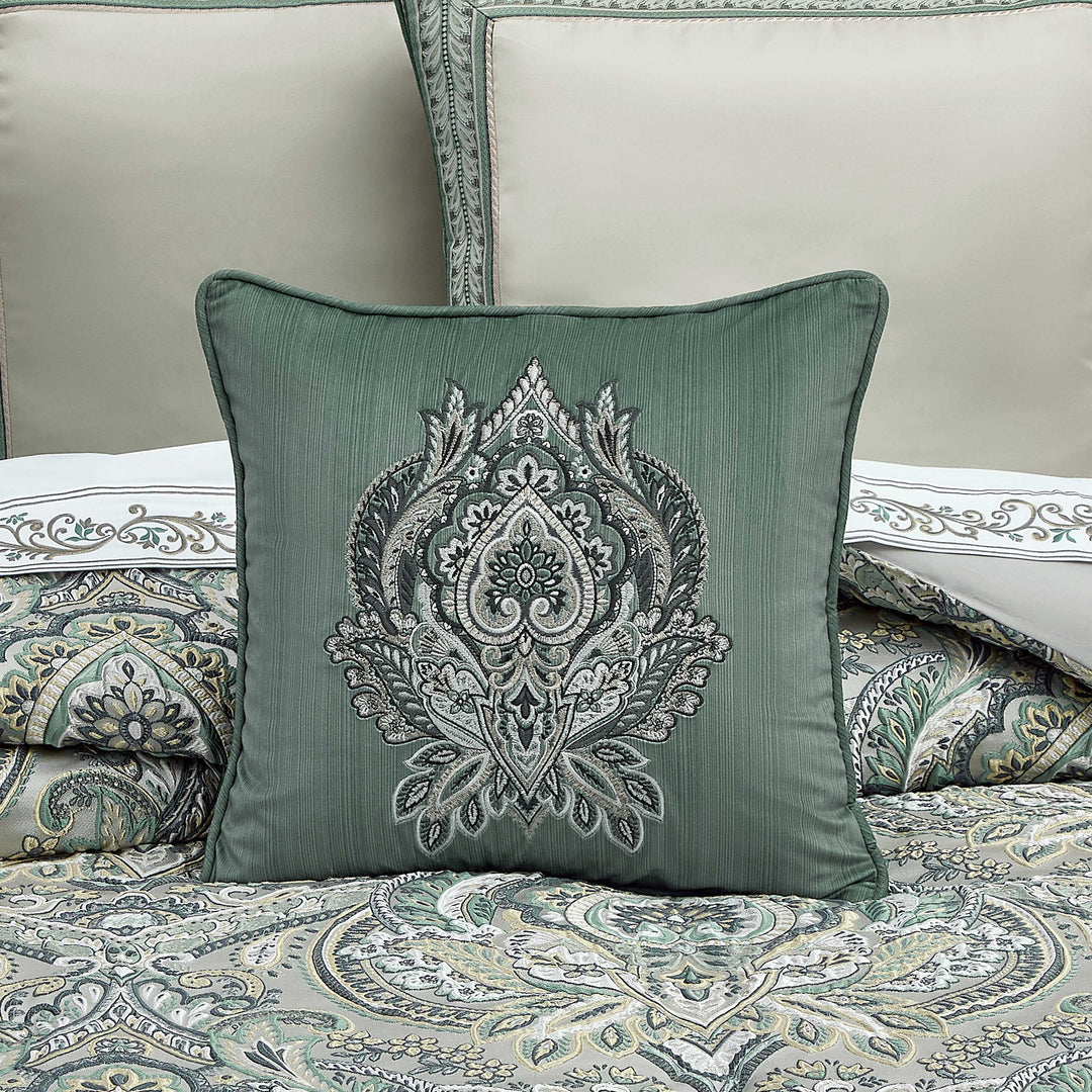 Nico Spa Square Decorative Throw Pillow 18" x 18" Throw Pillows By J. Queen New York