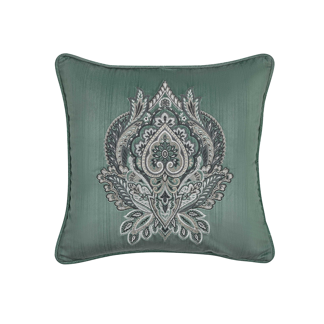 Nico Spa Square Decorative Throw Pillow 18" x 18" Throw Pillows By J. Queen New York