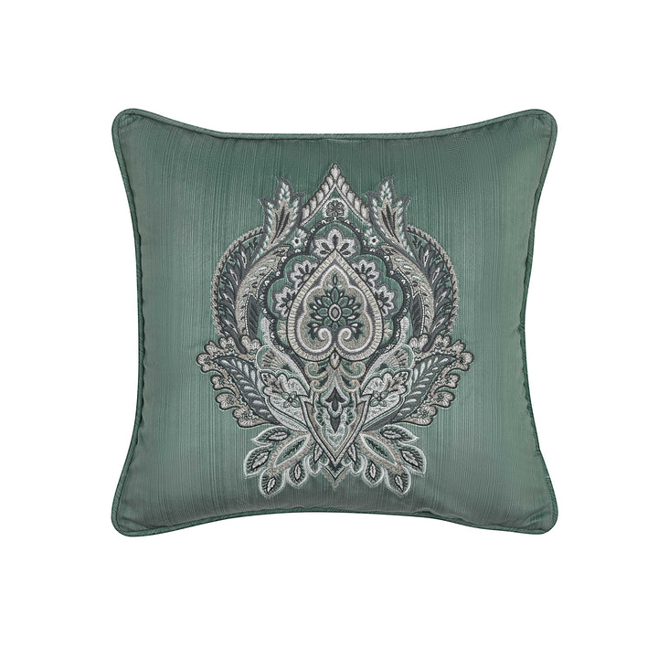 Nico Spa Square Decorative Throw Pillow 18" x 18" Throw Pillows By J. Queen New York