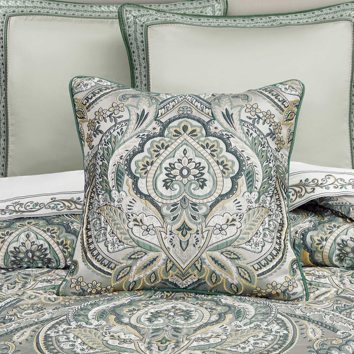 Nico Spa Square Decorative Throw Pillow 20" x 20" Throw Pillows By J. Queen New York