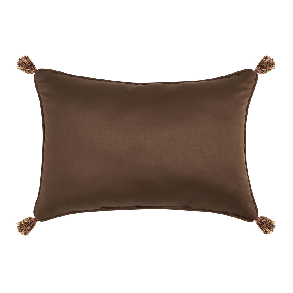 Odette Crimson Boudoir Decorative Throw Pillow 21" x 14" Throw Pillows By J. Queen New York