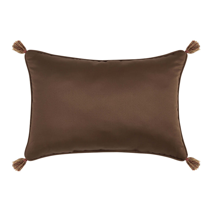 Odette Crimson Boudoir Decorative Throw Pillow 21" x 14" Throw Pillows By J. Queen New York