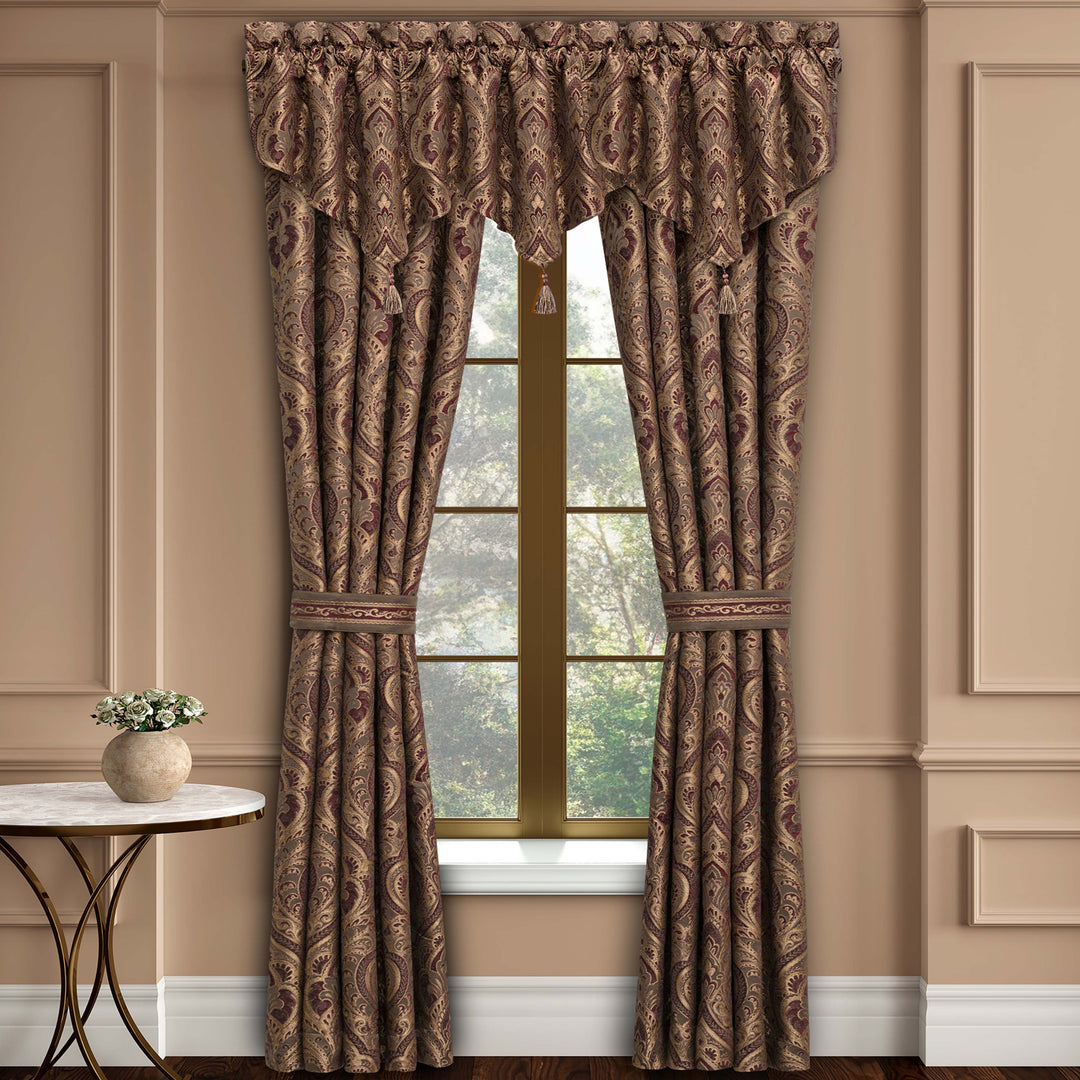Odette Crimson Window Panel Pair Window Panels By J. Queen New York