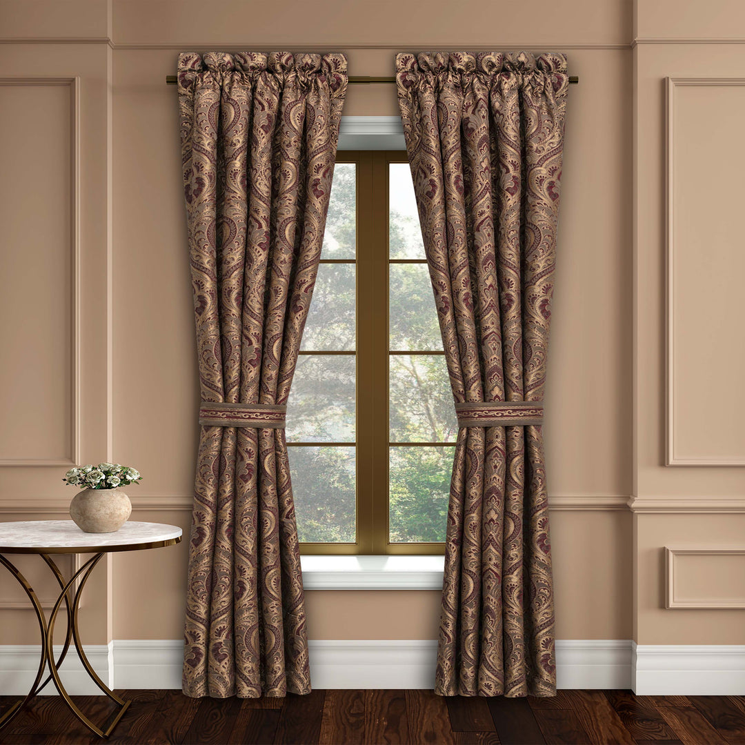 Odette Crimson Window Panel Pair Window Panels By J. Queen New York