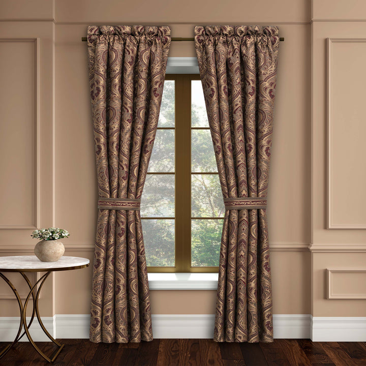 Odette Crimson Window Panel Pair Window Panels By J. Queen New York
