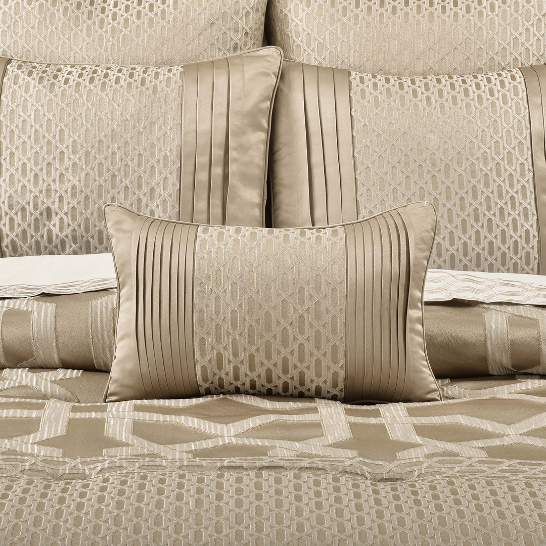 Olympus Sand Boudoir Decorative Throw Pillow 19" x 13" Throw Pillows By J. Queen New York